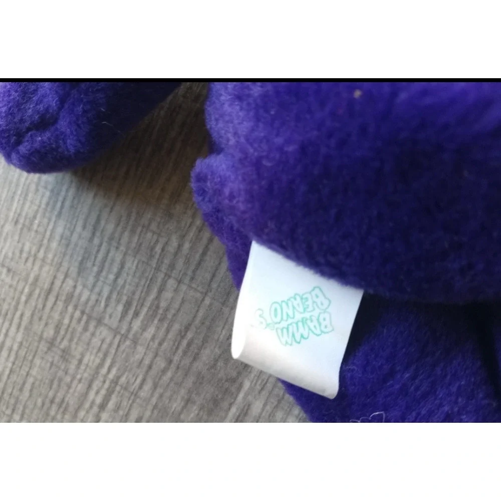 Vintage 1998 Mark McGwire Purple Baseball Plush Bean Bear Collectible Bamm Beano